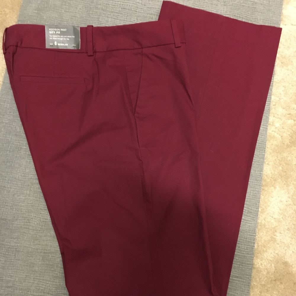 NWT J Crew Addison Pant City Fit Chino 6 Regular
